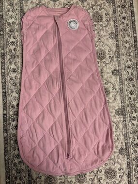 Quilted Mauve Baby Sleep Sack with Front Zip